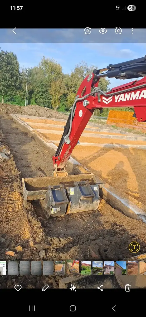 Scavo e preparazione per le fondazioni