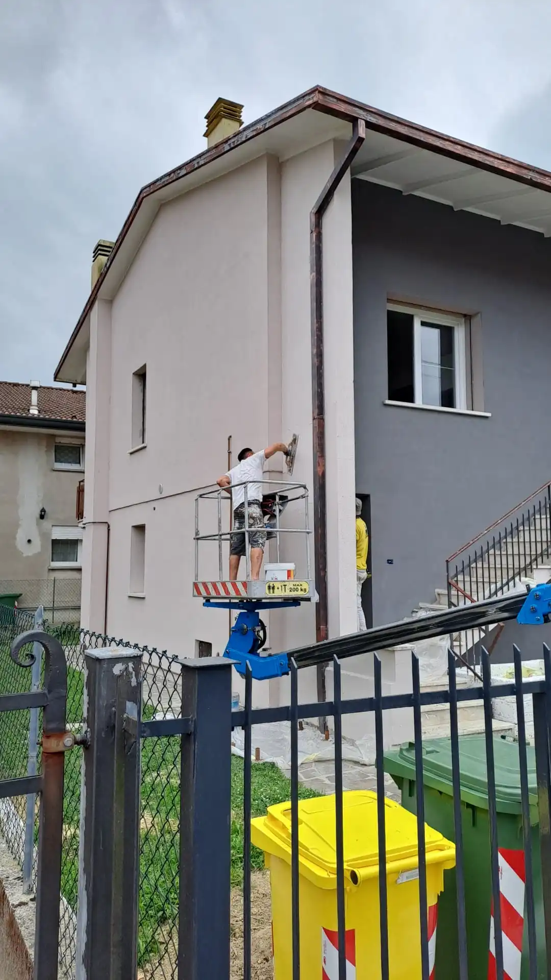 Facciata esterna prima della finitura